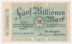 Breslau / Breslau, 5,000,000 marks 1923 (45)