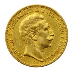 Allemagne, Prusse, Guillaume II, 20 marques 1890 A, Berlin (193)