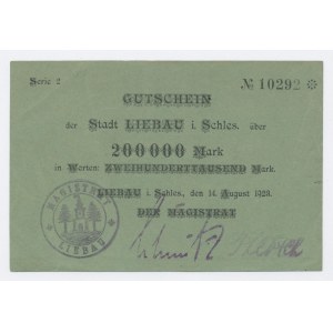 Liebau / Lubawka 200 000 marks 1923 (50)
