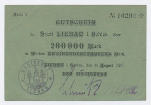 Liebau / Lubawka 200,000 marks 1923 (50)