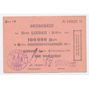 Liebau / Lubawka 100,000 marks 1923 (54)