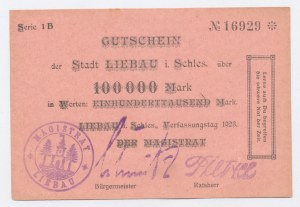 Liebau / Lubawka 100 000 marks 1923 (54)