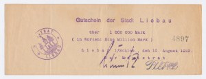 Liebau / Lubawka 1 million de marks 1923 (59)