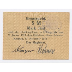 Kolberg / Kolobrzeg, 5 marks 1918 (62)