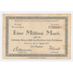 Stettin / Szczecin 1 million de marks 1923 (65)