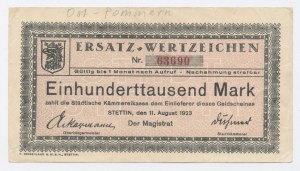 Stettin / Szczecin 100,000 marks 1923 (66)