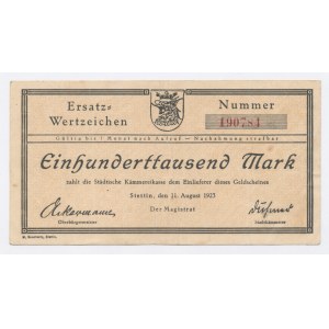 Stettin / Szczecin 100,000 marks 1923 (68)