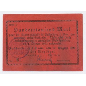 Falkenburg / Zlocieniec, 100,000 marks 1923 (73)