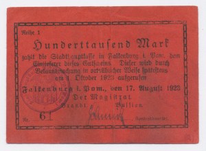 Falkenburg / Zlocieniec, 100 000 marks 1923 (73)