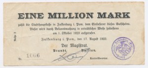 Falkenburg / Złocieniec, 1 milion marek 1923 (75)