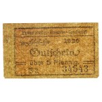 Stettin / Szczecin, streetcar ticket for 5 fenig 1920 (88)