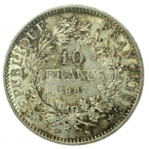 Francúzsko, Piata republika, 10 frankov 1967 (136)