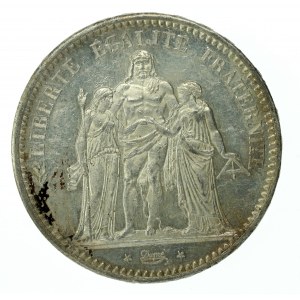 Francia, Terza Repubblica, 5 franchi 1873 A, Parigi (141)