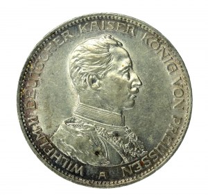Německo, Prusko, Wilhelm II, 3 značky 1914, Berlín (165)