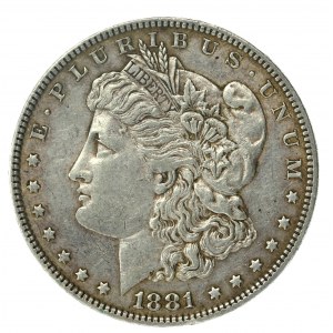 USA, 1 Dollar 1881, Philadelphia - Morgan (171)