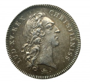 Francja, medal pamiątkowy z okresu panowania Ludwika XV (174)