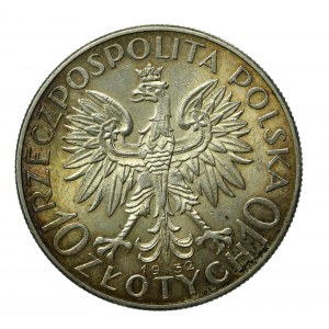 II RP, 10 zloty 1932 ZZM, testa di donna (175)