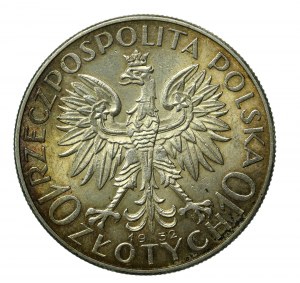 II RP, 10 zloty 1932 ZZM, tête de femme (175)