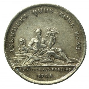 Francja, medal pamiątkowy z 1728 z okresu panowania Ludwika XV (183)