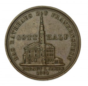 Silesia, Ząbkowice Śląskie, Medal from the destruction of the city 1858 (184)