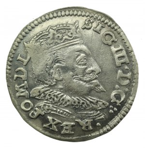Žigmund III Vaza, Trojak 1599, Lublin. Zvedavý (323)