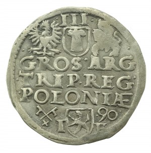 Sigismondo III Vasa, Trojak 1590 IF, Poznań (324)