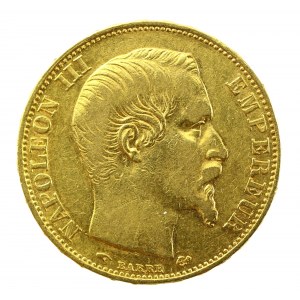 Francja, Napoleon III, 20 franków 1857 A, Paryż (195)