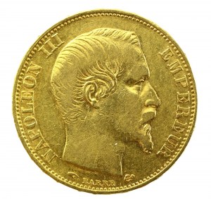 Francja, Napoleon III, 20 franków 1857 A, Paryż (195)