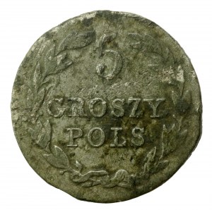 Kingdom of Poland, 5 Polish pennies 1830 FH (453)