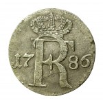 Německo, Prusko Fridrich II, 1/24 tolaru 1786 A, Berlín (454)