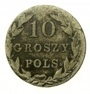 Poľské kráľovstvo, 10 poľských grošov 1826 IB (551)