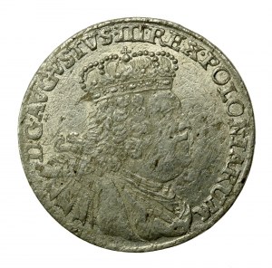 August III Sas, Szóstak, 1755 EC, Lipsk (554)