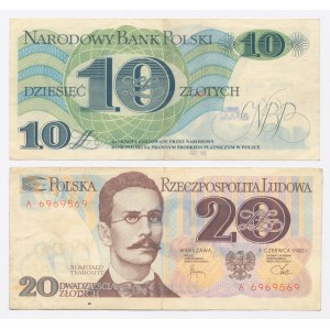 Solidarität, 10 und 20 Zloty 1982 - Briefmarke (1006)