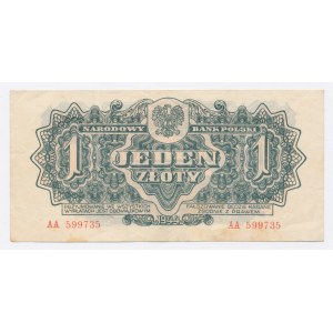PRL, 1 złoty 1944 AA - obowiązkowym (1009)