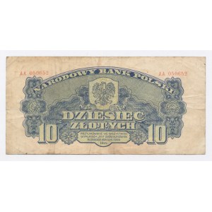 PRL, 10 złotych 1944 AA - obowiązkowym (1012)