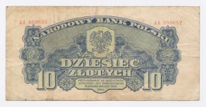 PRL, 10 zloty 1944 AA - obligatoire (1012)