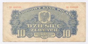PRL, 10 złotych 1944 XC - obowiązkowym (1013)