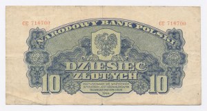 PRL, 10 zloty 1944 CE - obligatoire (1015)