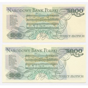 People's Republic of Poland, Set of 5,000 gold 1988 series: CP, DY. Total of 2 pcs. (1018)