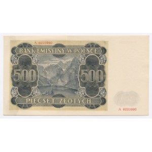 GG, 500 zloty 1940 A (1022)