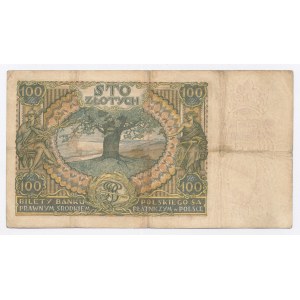 GG, 100 złotych 1932 AG. - oryginalny nadruk okupacyjny (1023)