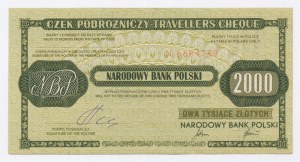 Cestovný šek NBP, 2 000 zlotých 1980 (1027)