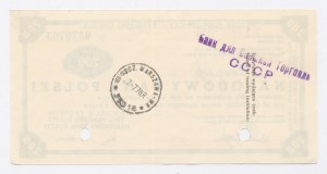 Cestovní šek NBP, 200 zlotých 1978 - stornovaný (1028)
