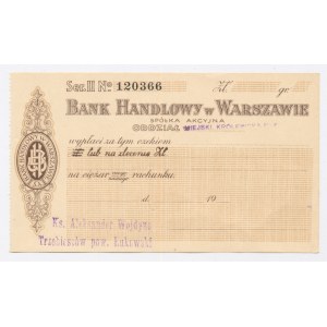 Bank Handlowy w Warszawie - Chèque (1029)