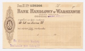 Bank Handlowy w Warszawie - Šek (1029)