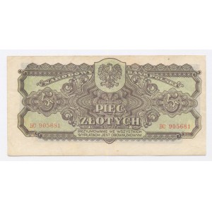 PRL, 5 Zloty 1944 BC - obligatorisch (1031)
