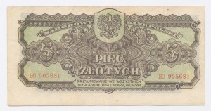 PRL, 5 Zloty 1944 BC - obligatorisch (1031)