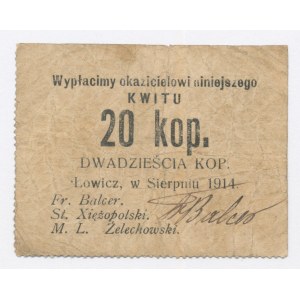 Łowicz, 20 kopiejek 1914 (1032)