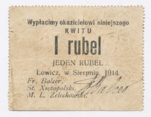 Łowicz, 1 rubel 1914 (1035)