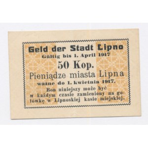Lipno, 50 kopiejek 1916. Rzadkie (1036)